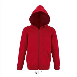 SOL'S Kids´ Zip Hoodie Stone L02092 - Red - 12 Jahre (142/152)