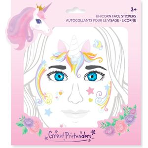 Great Pretenders Verkleden Gezicht Stickers Unicorn Fairy
