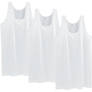 3 stuks SQOTTON onderhemd - King size - wit - Maat- 4XL/5XL