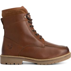 Travelin - Tronstad - Veterboots - Cognac - Wolgevoerd