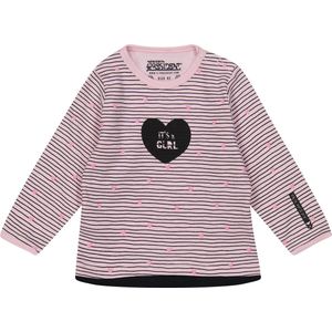4PRESIDENT Newborn T-shirt - Stripe AOP Pink - Maat 50 - Baby T-shirts - Newborn kleding