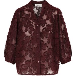 LolaLiza Blouse C Heloisew25 05702855 5514 Bordeaux Wine Dames Maat - W34
