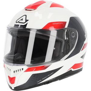 Acerbis Krapon Wit Rode Integraalhelm - Maat M - Helm