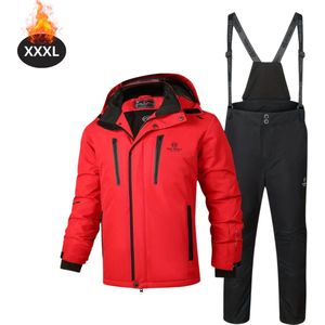 Bovista Skipak - SkiBroek - Skijas - Ski Suit - Wintersport - Heren - 2-Delig - Rood - Maat M