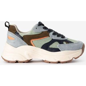 Sissy-Boy - Mesh Sneakers - Blauw - Casual schoenen