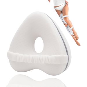 Kniekussen - Wit - Orthopedisch Kniekussen voor in Bed - Kniekussen voor Zijslapers