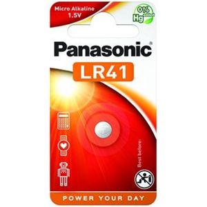 Panasonic AG3 Alkaline Batterij LR736, LR41, G3, 192, GP92A, 392, SR41W 1 stuk