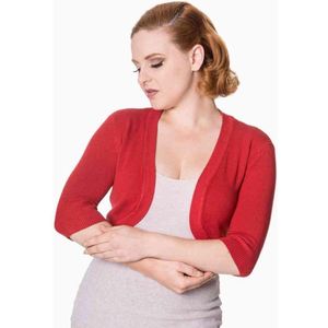 Dancing Days - Hudson Bolero - Rood - 60% Viscose 20% Polyamide 20% Elastaan