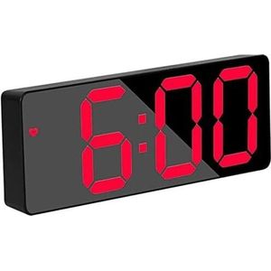 LED digitale wekker, moderne bureauklok, rood