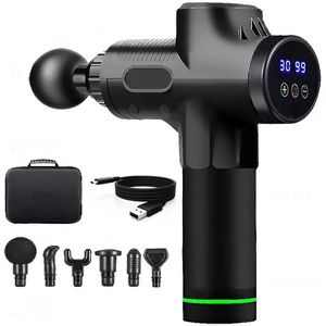 TrendWave – Massage Apparaat Gun – Massage Gun – Elektrische Percussie Massager – 6 Opzetstukken – Draadloos – Fitness Tool