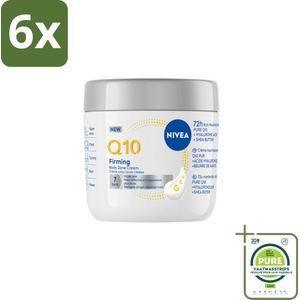 NIVEA – Bodycrème – Q10 Verstevigend + Verjongend – 400 ml - Voordeelverpakking - 6 stuks - Huidversteviging - Huidverzorging
