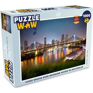 Puzzel Story Bridge over Brisbane Rivier in Australië - Legpuzzel - Puzzel 1000 stukjes volwassenen