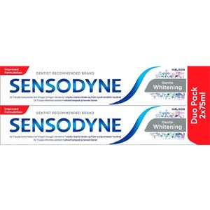 Sensodyne Gentle Whitening Tandpasta – Duo Pack 2x 75ml – Bescherming Gevoelige Tanden – Zachte Whitening