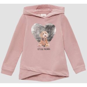 T-shirt - Imprimé - Longue Mouw - Katoen - Capuche Fixe