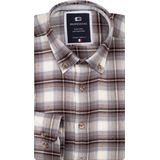 Giordano - Loretto - Casual Hemd - Bruin - Lange Mouw