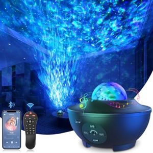 Sky Projector - 10 Effecten - Muziek Speaker - Bluetooth - Sterren Projector - Starry Projector Light - Sky Projector Kinderen - Galaxy Projector