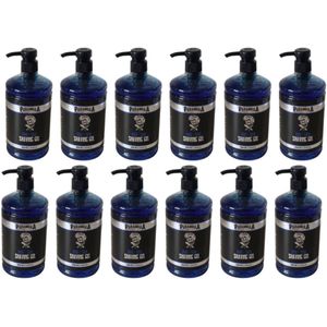 Paranoiaa Pro Skin Shaving Gel – 12 x 1000 ml – Professionele Scheergel voor Zacht en Comfortabel Scheren