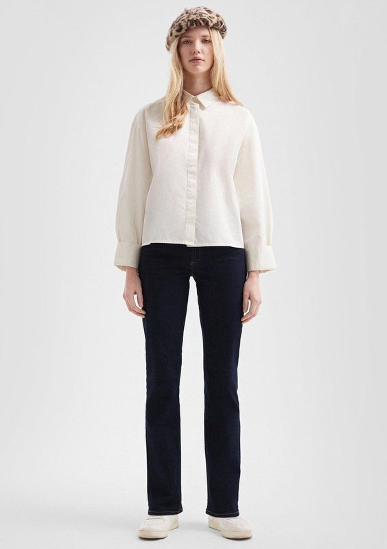 QS - Catie - Jeans - Donkerblauw - Regular Fit - Mid Waist