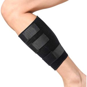 Verstelbare kuitbandage - compressie kniepees - scheenbeenbandage met kuitcompressie .