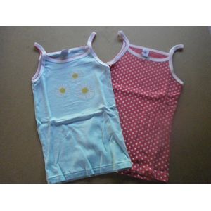 Petit Bateau - 2 Pack -Singlet - Margriet - 8jaar 128