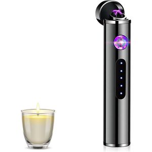 Premium Touchscreen Mini Elektrische Aansteker - Cilindrisch Oplaadbaar Winddicht Plasma - Kerstcadeau Mannen Vrouwen