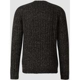 s.Oliver trui rib gebreid antraciet