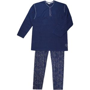 Dames pyjama 100% katoen Normann Navy - maat 3XL (56/58)
