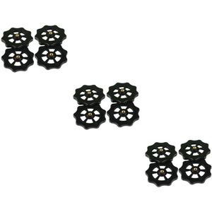 12 stuks 3D-printeraccessoires Zwarte moer Multitool Hot Bed Printer Draaimoer