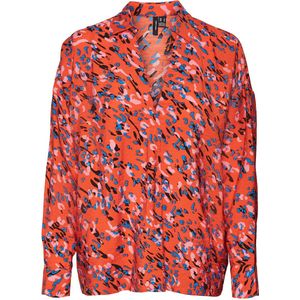 VERO MODA - Bloes - Tangerine Tango - Viscose LENZING™ECOVERO™