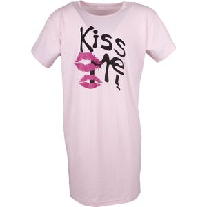 Amantes Nachthemd Dames korte mouw roze - Maat XL