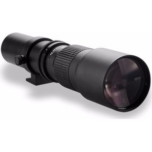 DutchOptics 500mm F/8.0 super telelens zoomlens MF voor Nikon F-mount camera body