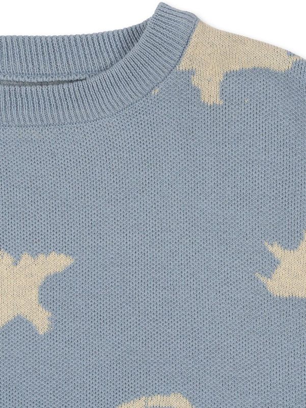 Sweater dinosauriërs KONGES SLOJD grijs