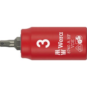 Wera - 8740 B VDE HF Zyklop Bitdop Geïsoleerd - 1/4 - 3 mm