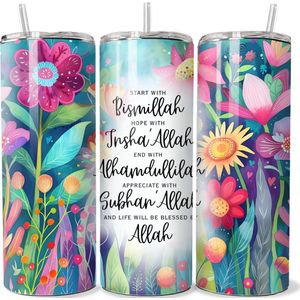 KadoDash - Tumbler - Drinkbeker - Isolatiebeker - Bismillah