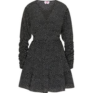 myMo - Zomerjurk - Hartjesprint - V-halslijn - Gesmokte Mouwen