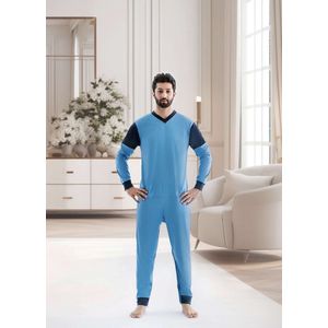 Hansop pyjama | rugrits & beenrits | Nachthemd | Lange mouwen | Plukpak | Maat XXL