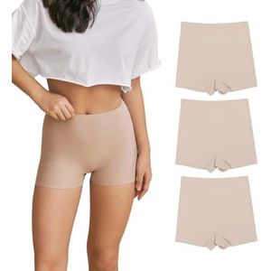 Dames Fietsbroek Shorts - Hoge Taille Boxershorts Korte Broek Viscose