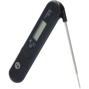 Vleesthermometer - Keukenthermometer Digitale Voedseltemperatuursonde Draadloos LCD-Scherm - Biefstuk Turkije BBQ Warme Dranken Zwart