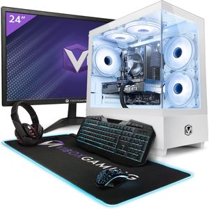 Vibox III-24 Game PC - 24"" Scherm Pakket - 8-Core Intel i7 9700KF Processor 4.8GHz - Nvidia GTX 1650 4GB - 16GB RAM - 1TB SSD - Windows 11 - WiFi