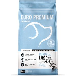 4x Euro-Premium Puppy Large Kip - Rijst 3 kg