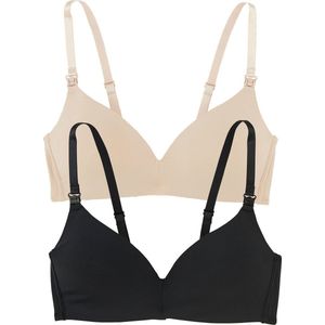 Vertbaudet - Set met 2 Voedingsbh's - Microvezel - Naadloos Ontwerp