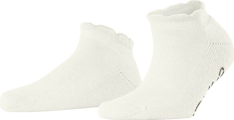FALKE - Cosy Ballerina W Hp - Sokken - Wit Off-White - 1 paar met Noppen op de Zool