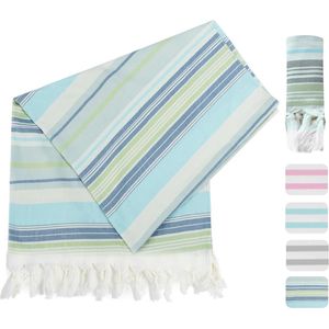 Hamamdoek Zachte - Strandlaken Lichtgewicht Ruimtebesparend, Handdoek Absorberend, Sneldrogend, Strandhanddoek Veelzijdig voor Dames en Heren Sauna Handdoeken Pareos Strandjurken 75x150cm