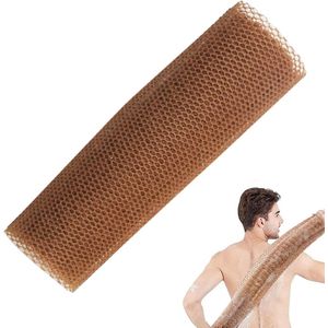 African net sponges-Exfoliërende netstructuur spons - 30X80cm - bruin