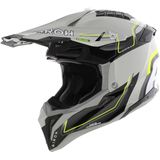 Airoh Helm Aviator 3 AMS² Leader glans grijs wit geel M - Crosshelm