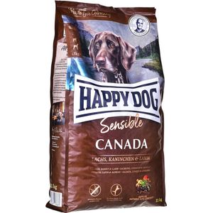 HAPPY DOG Supreme Sensible Canada Droog hondenvoer Zalm, Konijn, Lam 11 kg