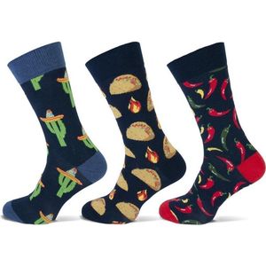 Teckel herensokken - Food limited edition - 3-pack - 40-46