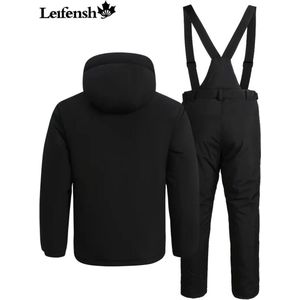 Nivard Skipak - SkiBroek - Skijas - Ski Suit - Wintersport - Heren - 2-Delig - Zwart - Maat S