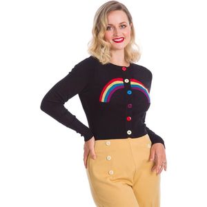 Dancing Days - RAINBOW DAYS AHEAD Cardigan - L - Zwart