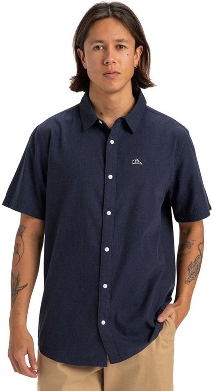 Quiksilver - Mw Premium Stretch - Overhemd - Katoen-elastaanmix - Korte Mouwen